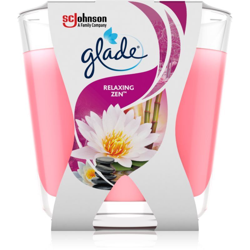 Glade Relaxing Zen kaars Cylinder Bloemen, Fruitig Roze 1 stuk(s)