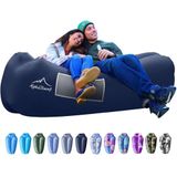 AlphaBeing Opblaasbare ligstoel, beste ligstoel voor kamperen, wandelen, ideale opblaasbare bank voor zwembad en festivals, perfecte opblaasbare strandstoel voor volwassenen