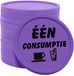CombiCraft Consumptiemunten één consumptie Ø29mm paars - enkelzijdig bedrukt - 100 stuks