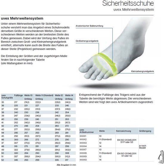 Uvex veiligheidsschoen 8545.8 Hoog S2 - Zwart - Maat 42