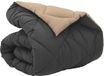 vidaXL Winter Dekbed 135 x 200 cm Microvezel Antracietkleurig en Taupe