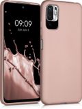 kwmobile telefoonhoesje geschikt voor Xiaomi Redmi Note 10 5G - Hoesje voor smartphone - Back cover in metallic roségoud