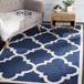 Safavieh Vloerkleed Natia Navy Blauw Rechthoekig Stof 91x152 cm