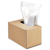 Fellowes Powershred Shredder for 2127/3140/3250/4250 Series 50 Bags & Ties (3604101), 50 Gallon, clear