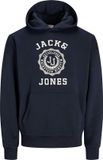JACK&JONES JJVICTO SWEAT HOOD Heren Sweater L Katoen/Polyester Navy Blazer