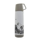 Rätt Start Mumin Graphic thermosfles 50 cl Wit-zwart