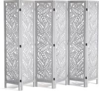 VEVOR Paravent Paravent Bois 6 pièces Pliable 170cm Portable Bureau Blanc