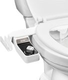 Vevor Bidet Toiletbevestiging 7 mm Ultradunne Toiletzitting met 2 Intrekbare Sproeiers En Instelbare Waterdruk, Niet-Elektrische Koudwatersproeier voor voor- En Achterwaterreiniging