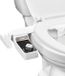Vevor Bidet Toiletbevestiging 7 mm Ultradunne Toiletzitting met 2 Intrekbare Sproeiers En Instelbare Waterdruk, Niet-Elektrische Koudwatersproeier voor voor- En Achterwaterreiniging