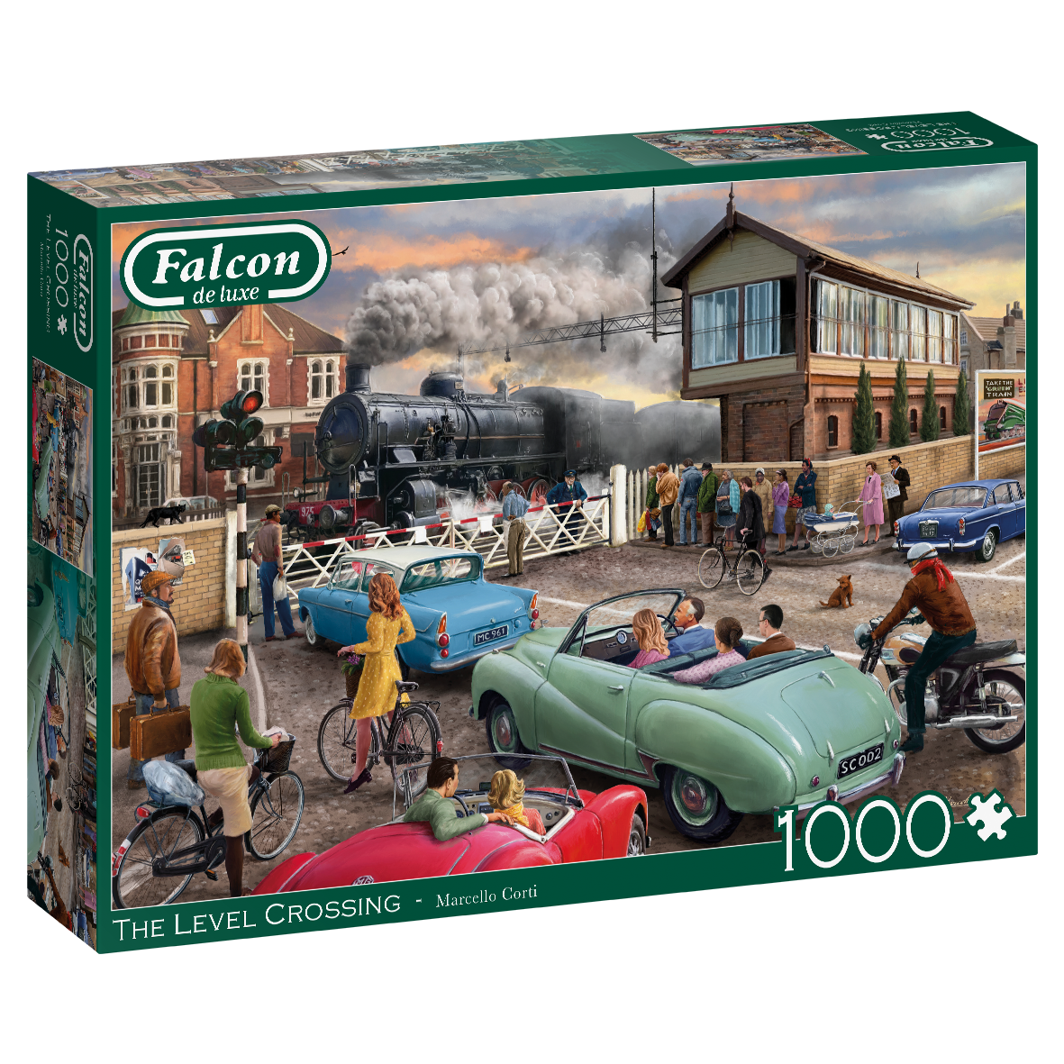 Jumbo Falcon de luxe The Level Crossing (1000 stukjes) - Legpuzzel voor volwassenen