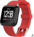 Strap-it Fitbit Versa / Versa 2 silicone band - rood - Maat: L