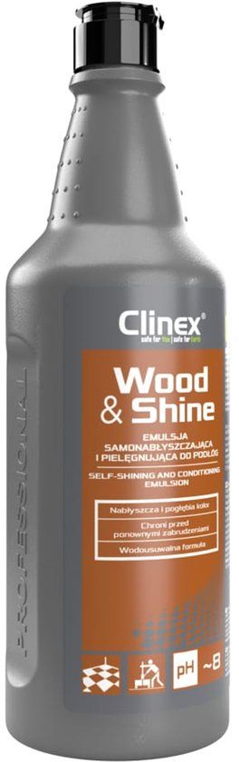 Clinex Wood & Shine Vloeremulsie voor Hout en Laminaat 1 liter