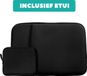 Coverzs Laptophoes 16 inch met organizer voor accessoires - zwart