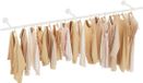 Non-branded Industrial wall coat rack - clothes rail - 1 piece - milky white - cast iron - 211 cm