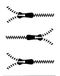Eulenspiegel 109403 - Facepainting sjabloon - Zippers