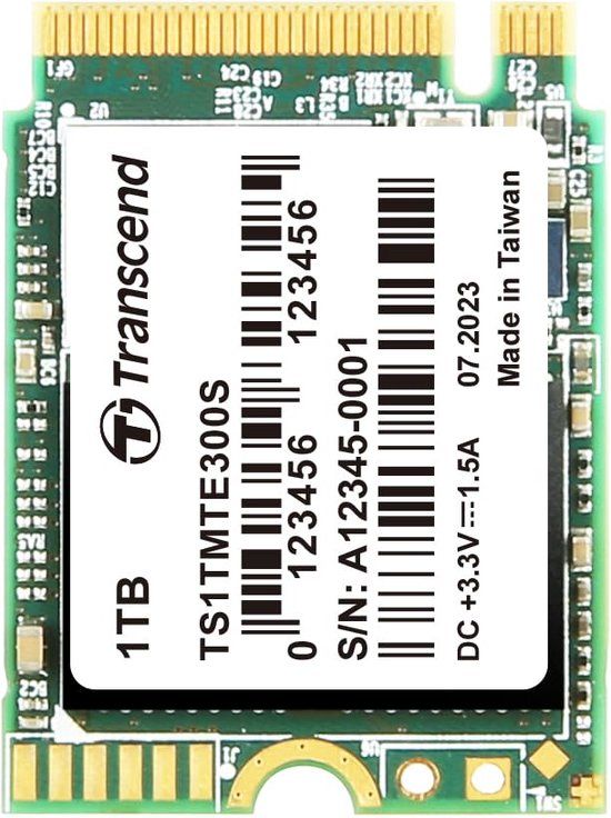 Transcend MTE300S 1 TB M.2 PCI Express 3.0 NVMe 3D NAND