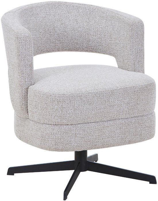 DÉJA Living Eetkamerstoel Lave - Taupe - Draaibaar - Set van 2