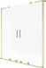 Mexen Velar L Duo paroi de douche 2 pièces coulissant 150 x 150 cm, givre, or brossé