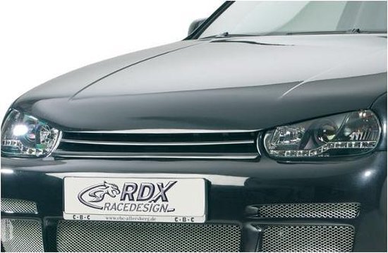 RDX Racedesign Motorkapverlenger Volkswagen Golf IV 1997-2004 + geÃ¯ntegreerd half maantje (Metaal)