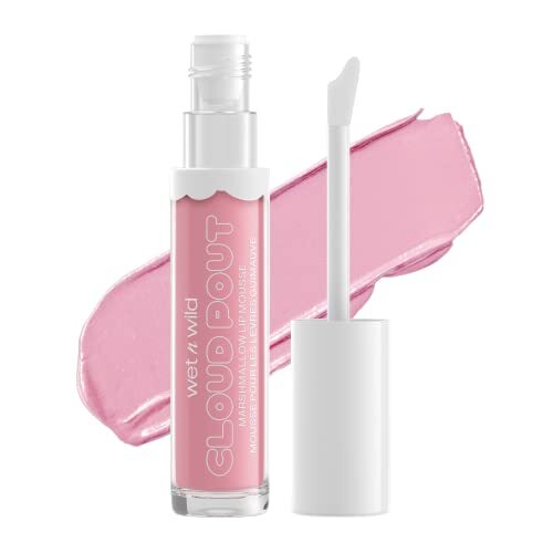 Wet n'Wild Cloud Pout Marshmallow Lip Mousse, Matte Vloeibare Lipstick, Niet-Drogende en Langhoudende Formule, met Arganolie, Avocado-olie en Vitamine E, Cloud Chaser