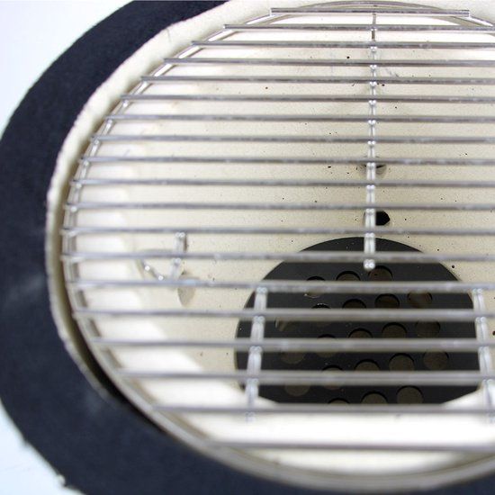 YAKINIKU MINI 11" Kamado Grill - Black - 28cm Grill Surface - Incl. Stand