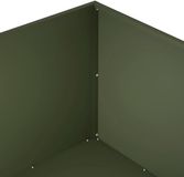 vidaXL Plantenbak Olijfgroen 100 x 100 x 40 cm Koudgewalst Staal