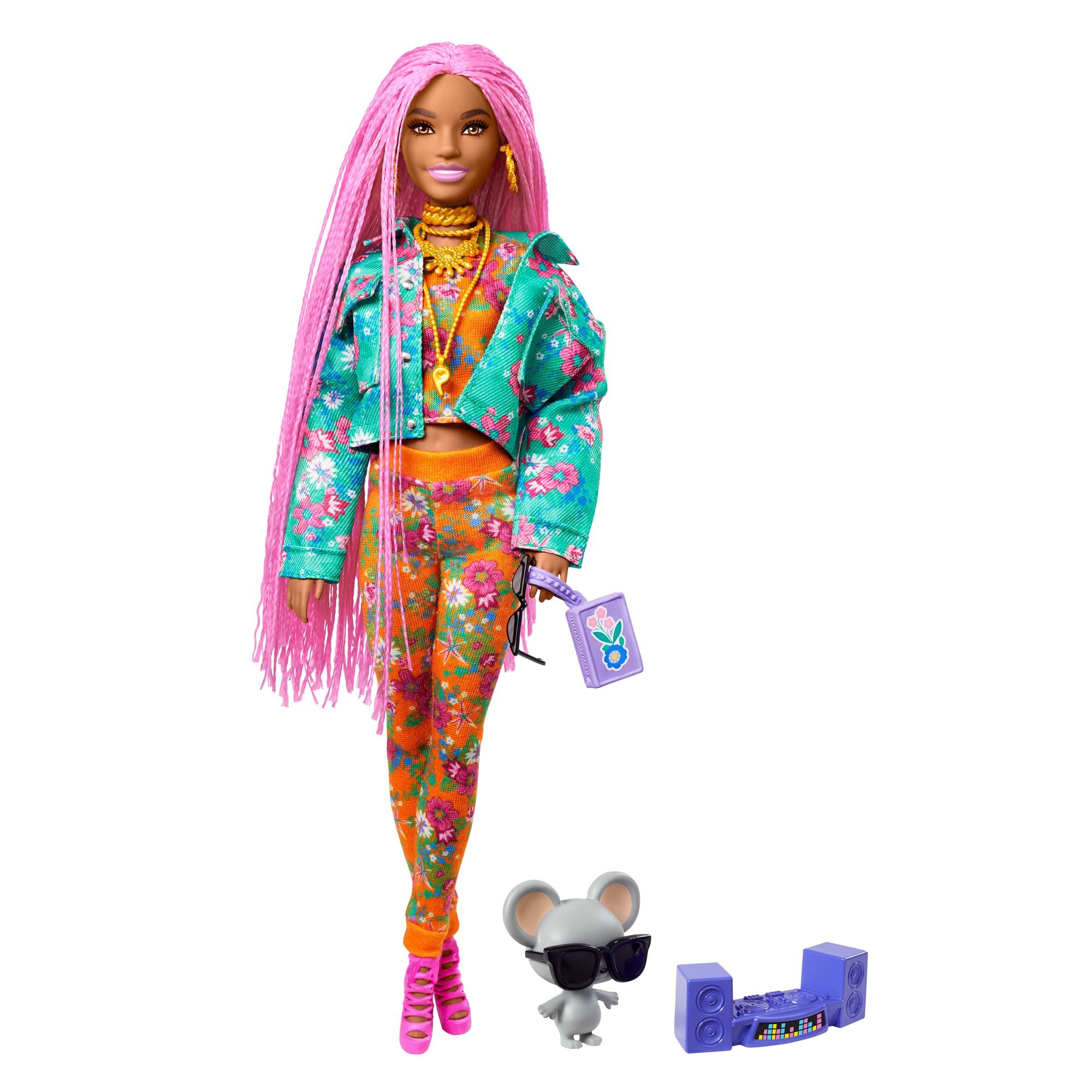 Barbie Extra Pop (Roze Vlechten) - Modepop