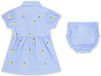 Guess Chemisejurk en broekset pour bébé fille, Fleuri, Manches courtes, Coton, Printemps/Été 2026, 1 an