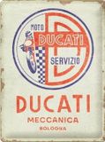 Nostalgic Art Merchandising Ducati Moto Servizio Meccanica Metalen Wandbord 30 x 40 cm