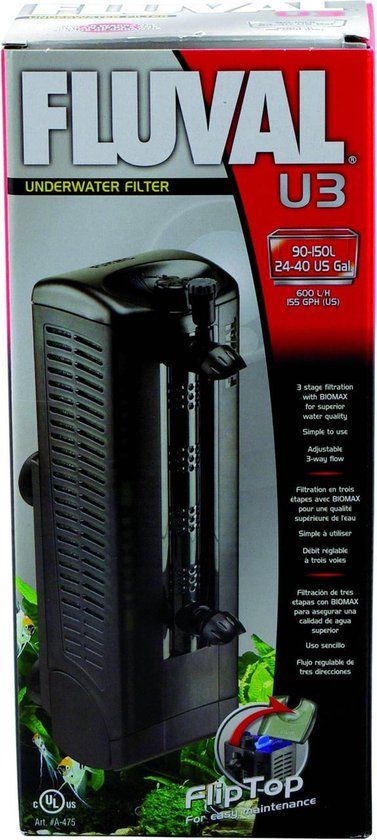 Fluval U Binnenfilter - 150 l - Kunststof