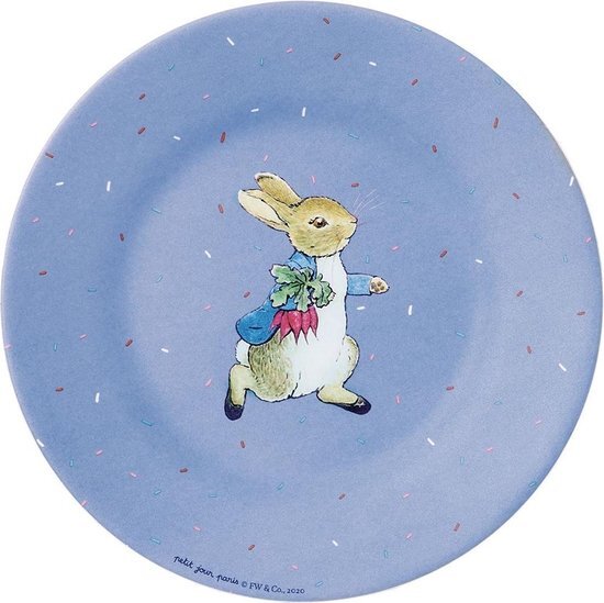 Petit Jour Paris Peter Rabbit Bordje 20 cm blauw