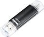 Hama Laeta Twin USB flash drive 64 GB Zwart