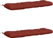 vidaXL - 2-delige - Bankkussens - VIANEN - 100% - Polyester - Rood