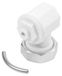90° Adaptateur d'angle M30 x 1,5 pour vannes thermostatiques, montage latéral, blanc