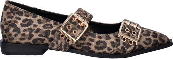 Nelson dames ballerina - Leopard - Maat 40