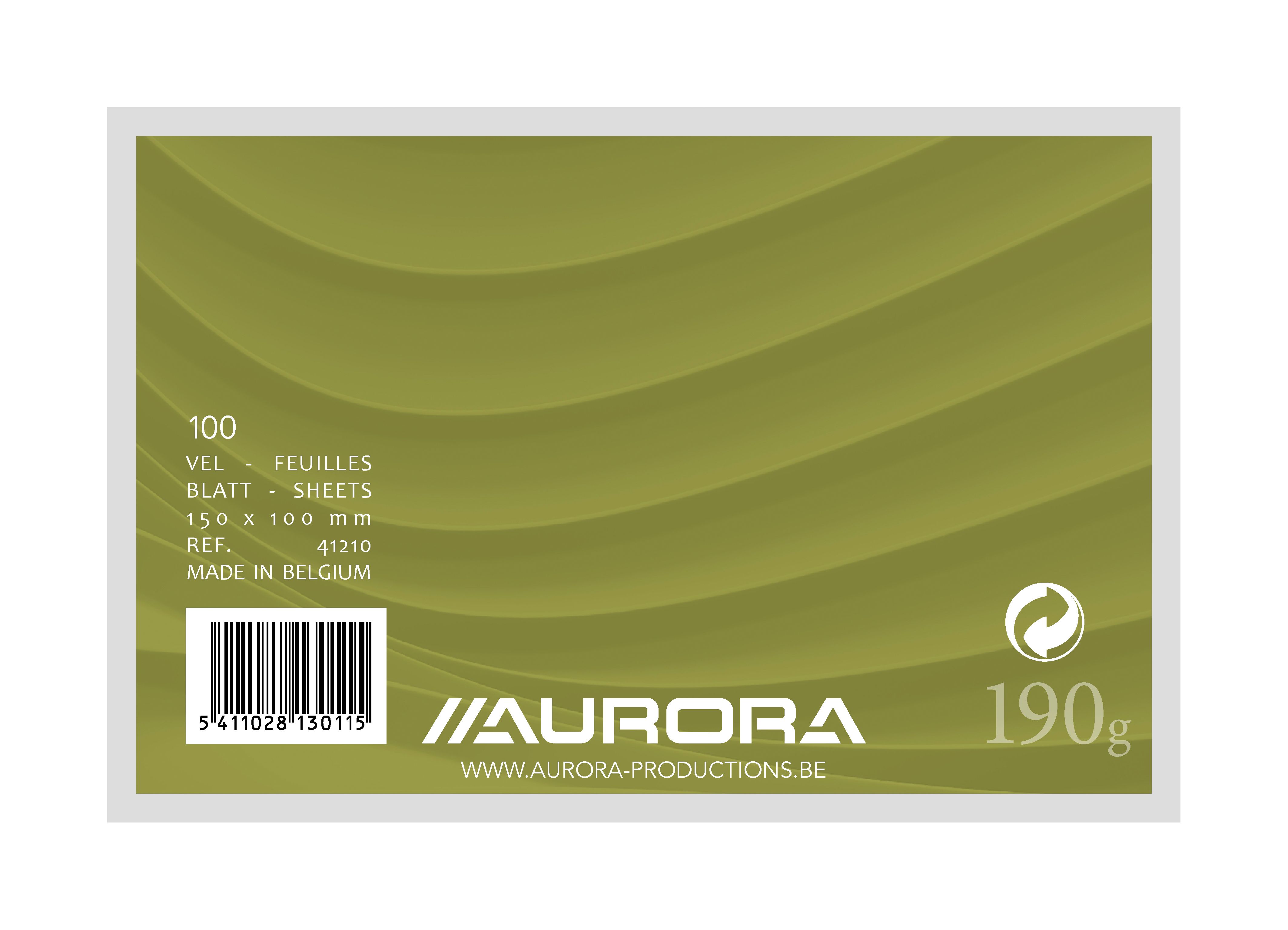 Aurora Systeemkaart - 100 x 150 mm - Blanco - 190 g/m²