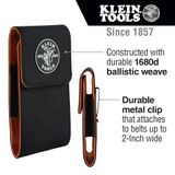 Klein Tools Tradesman Pro Telefoonhouder Small 55460, Zwart/Oranje, S