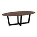 QUVIO Eettafel Sofia - Ovaal - 220x100 cm - W-poot - FSC® gecertificeerd mangohout - Bruin
