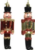 Decoris Kaemingk B.V. 6x Kerstboomhangers notenkrakers poppetjes/soldaten 9 cm kerstversiering