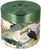 Quokka Whim Voedselcontainer 600ml Tropisch Motief Groen RVS Luchtdicht