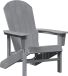 vidaXL Adirondack-stoel Lichtgrijs HDPE