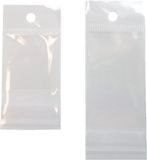 Merkloos Italpak Cellofaan zakjes transparant 38x63mm ophangoog met zelfklevende strip (100 stuks)