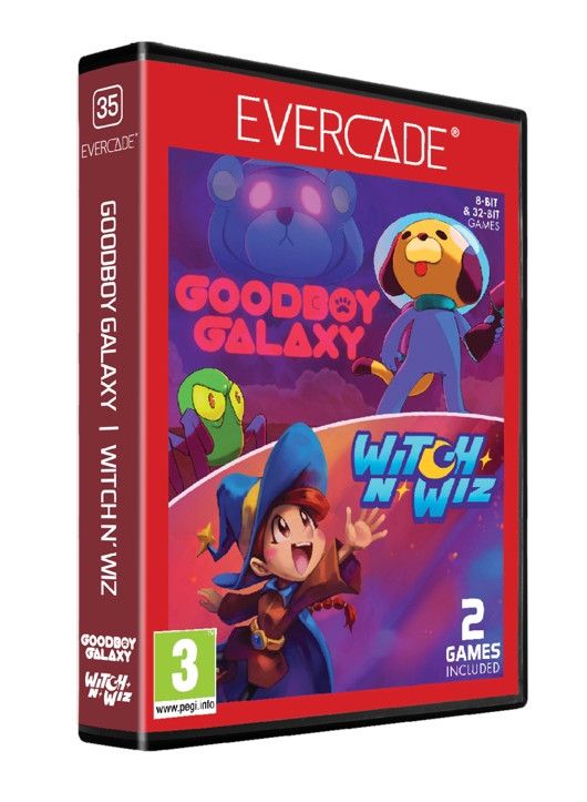Evercade Goodboy Galaxy & Witch N' Wiz - Cartridge 1