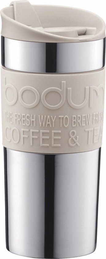 Bodum 11068-913 Reisdrinkbeker 0,35 ml Crème, Roestvrijstaal