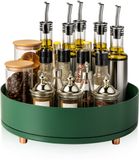 Velox Goods VL-529 Draaiplateau – 360° Organizer Ø27 cm – Roterend Kruidenrek & Lazy Susan – Voor Keuken, Koelkast, Badkamer – Groen – Antislip & Groot Formaat