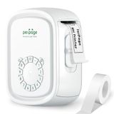 PeriPage P10Pro Labelprinter, draagbaar, wit, met rond toetsenbord, zonder bluetooth, USB-oplaadbaar, voor kantoor en thuis
