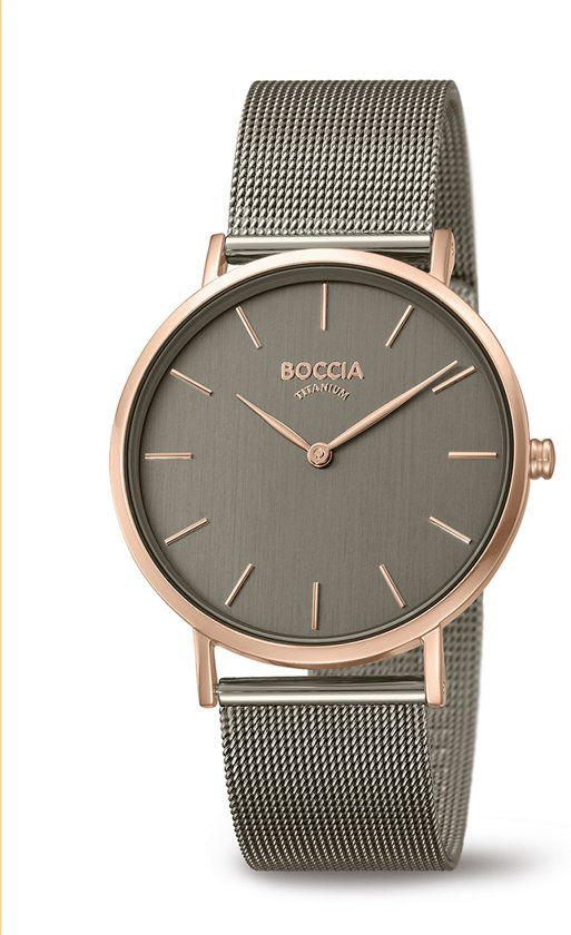 Boccia Titanium 3273.08 horloge - Titanium - Grijs - 36 mm