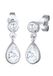 Elli - Oorbellen - Dames oor hanger elegant met zirkonia in 925 sterling zilver