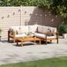 Maison Exclusive - Ensemble de meubles de jardin 4 pièces avec canapé et coussins, en bois d'acacia massif