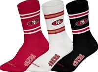 NFL SAN FRANCISCO 49ERS Crew Socks - 3-pack - Rood/Wit/Zwart - Maat 43/46